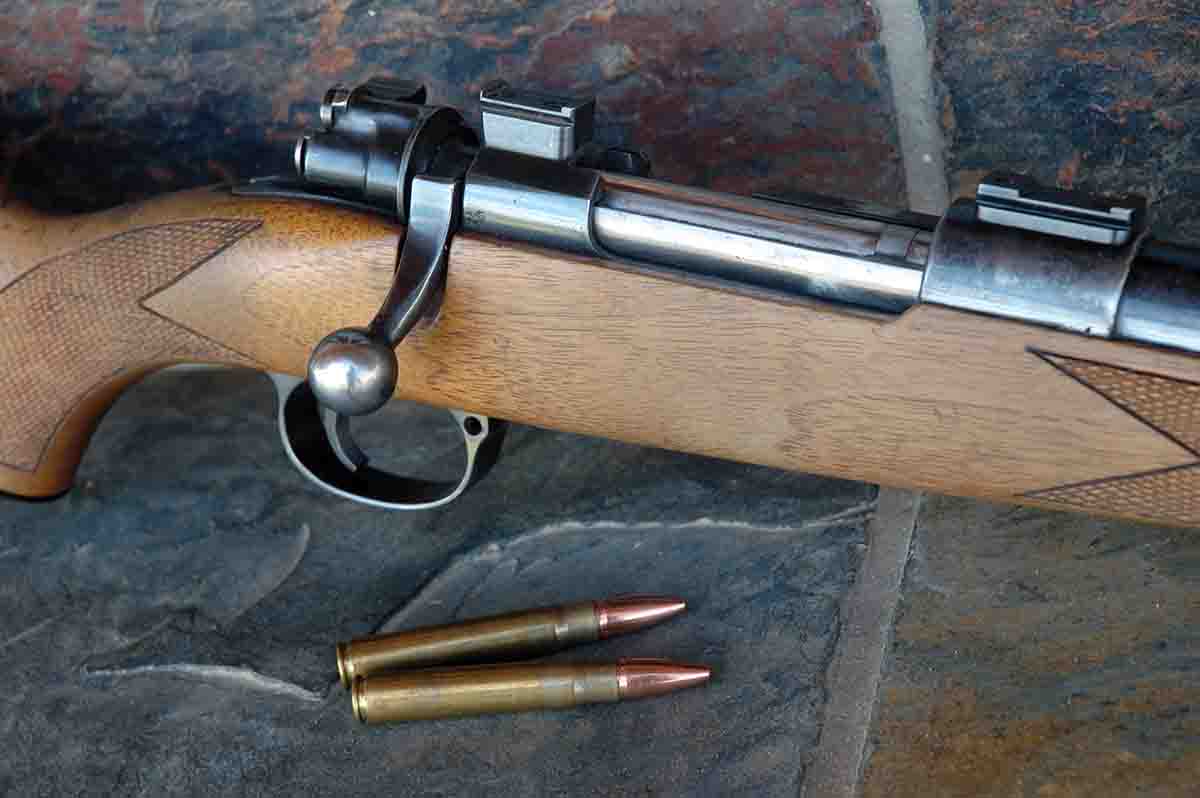 This 98 Mauser in 9.3x62mm, a favorite of Namibian Professional Hunter Jamy Traut, has bested many dangerous beasts.